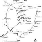 Plan simplifié de Belfort